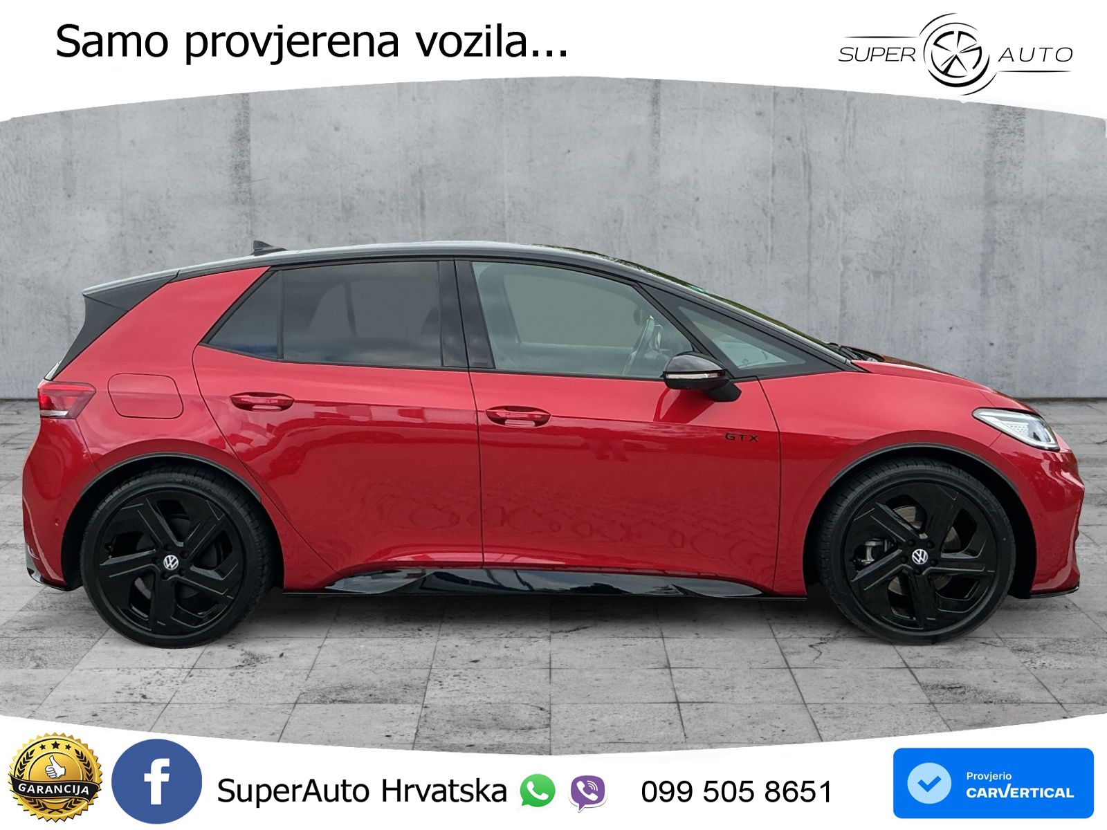Volkswagen ID.3 GTX Performance 84 kWh (326 KS) LED+GR SJED+ACC