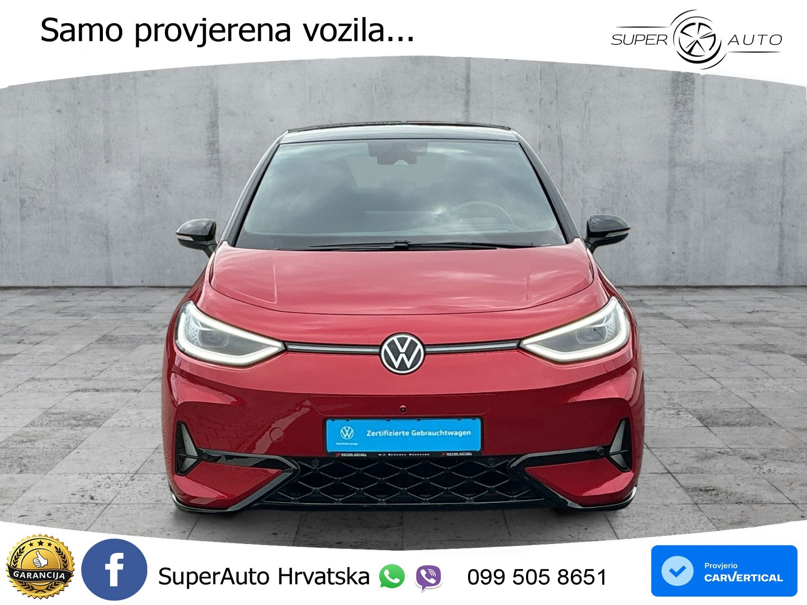 Volkswagen ID.3 GTX Performance 84 kWh (326 KS) LED+GR SJED+ACC