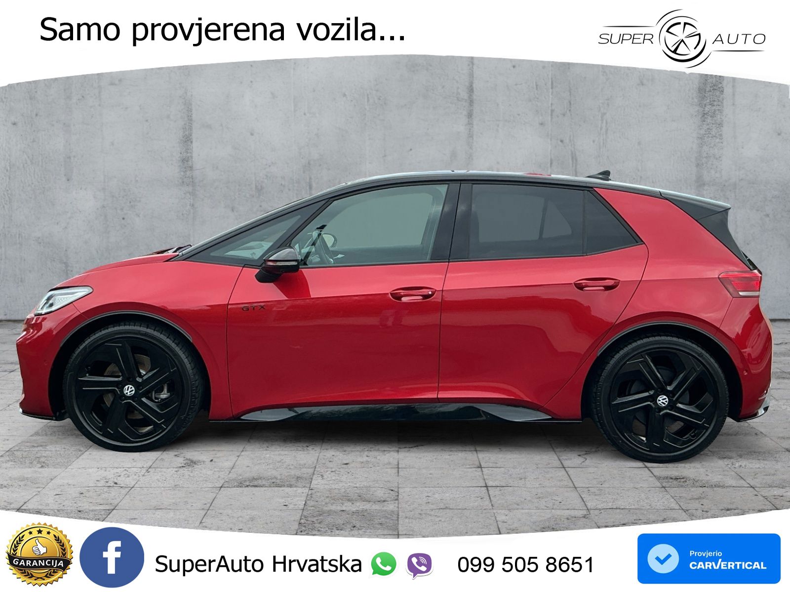 Volkswagen ID.3 GTX Performance 84 kWh (326 KS) LED+GR SJED+ACC