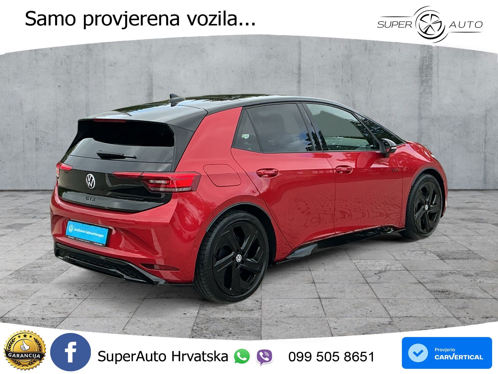 Volkswagen ID.3 GTX Performance 84 kWh (326 KS) LED+GR SJED+ACC