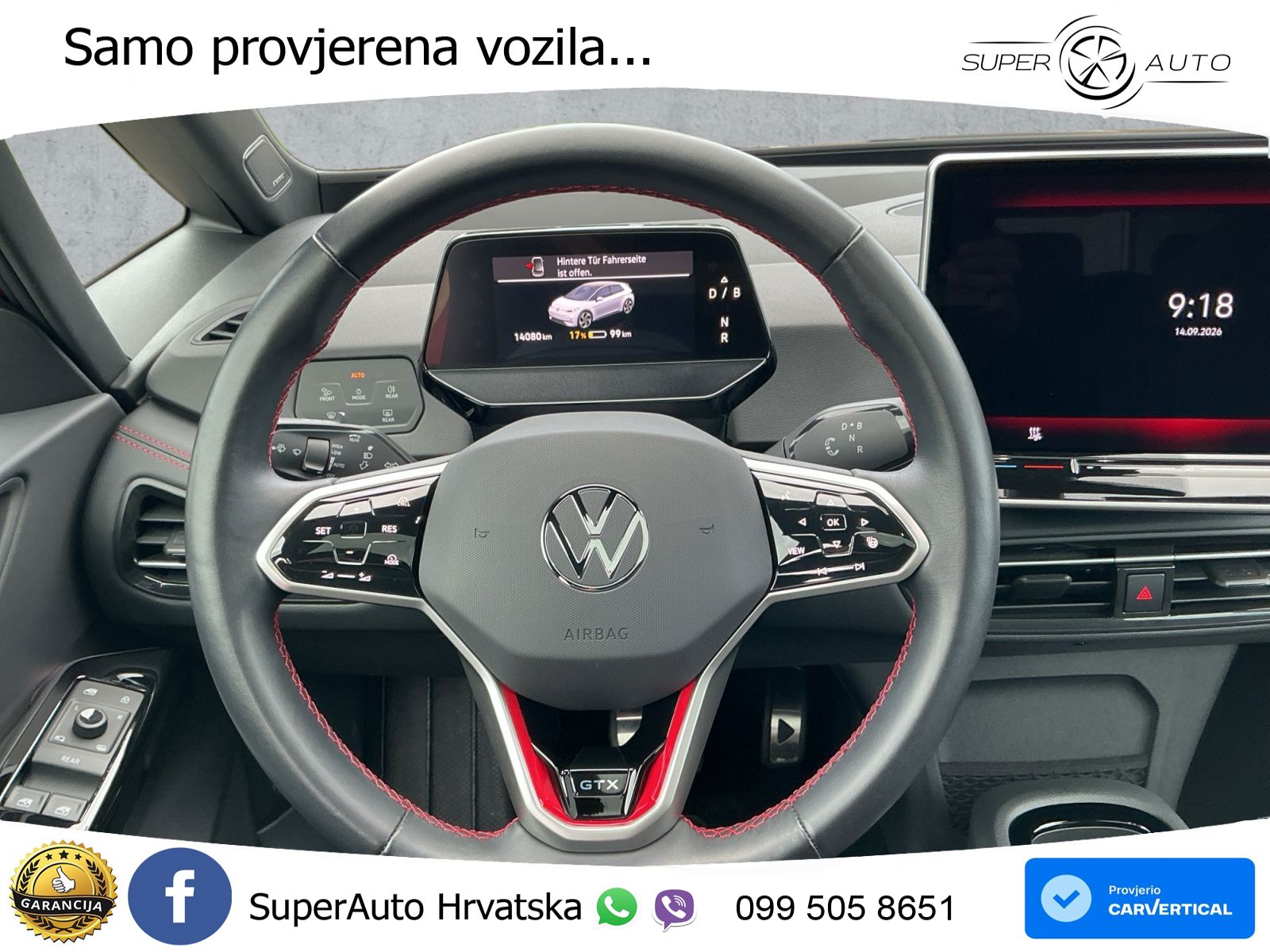 Volkswagen ID.3 GTX Performance 84 kWh (326 KS) LED+GR SJED+ACC