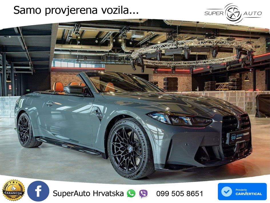 BMW M4 Convertible Competition 3.0 (530 KS) xDrive Steptronic LED+GR SJED+ACC