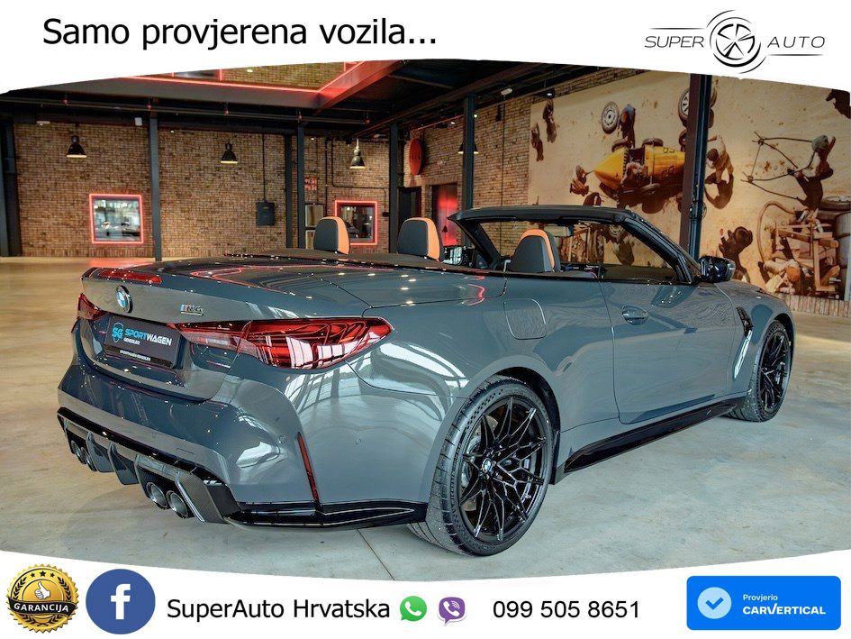 BMW M4 Convertible Competition 3.0 (530 KS) xDrive Steptronic LED+GR SJED+ACC