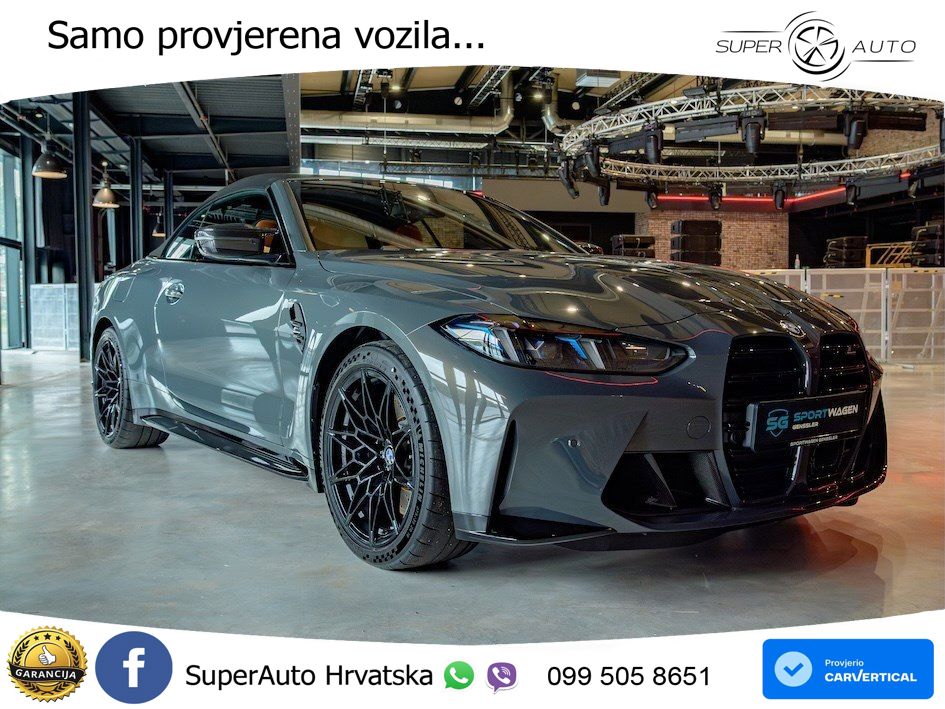 BMW M4 Convertible Competition 3.0 (530 KS) xDrive Steptronic LED+GR SJED+ACC