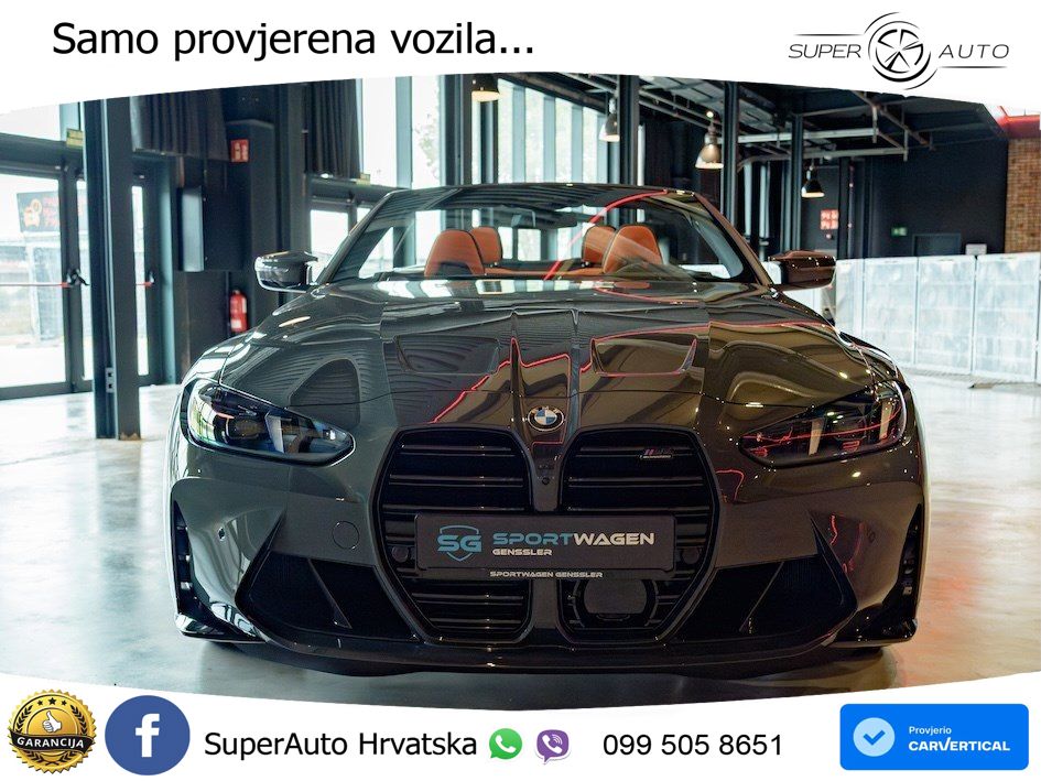 BMW M4 Convertible Competition 3.0 (530 KS) xDrive Steptronic LED+GR SJED+ACC