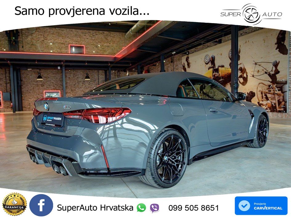 BMW M4 Convertible Competition 3.0 (530 KS) xDrive Steptronic LED+GR SJED+ACC