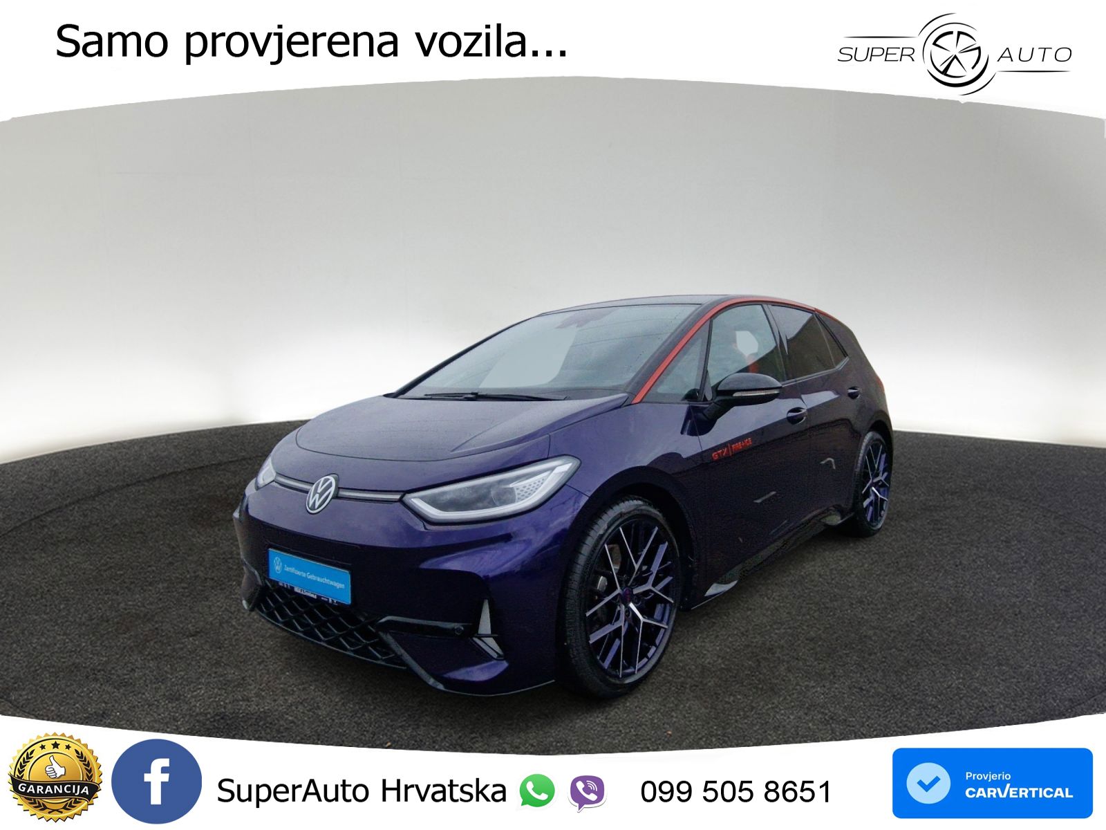 Volkswagen ID.3 GTX 84 kWh (286 KS)