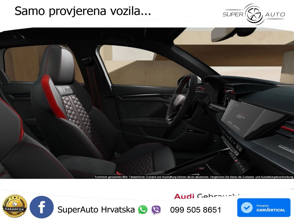 Audi RS3 Sedan 2.5 TFSI (400 KS) quattro S tronic LED+GR SJED+ACC