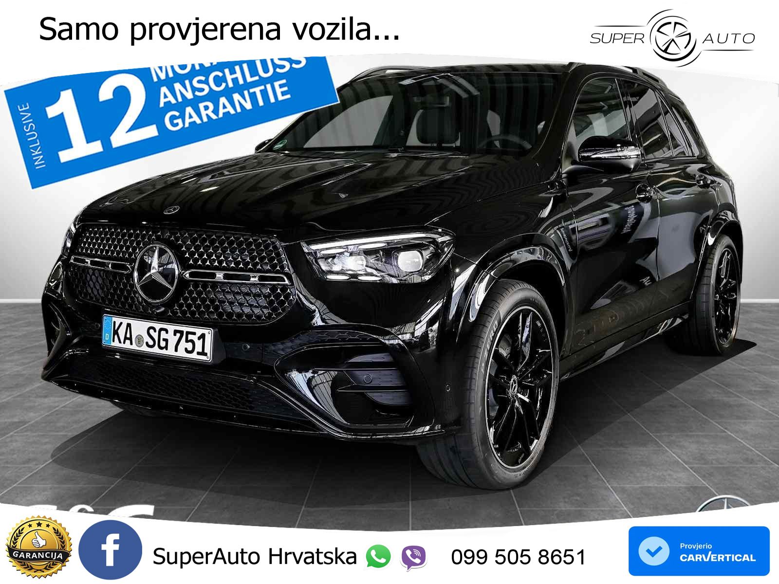 Mercedes GLE 450d (367 KS) EQ Boost 4MATIC 9G-TRONIC AMG LED+GR SJED+ACC