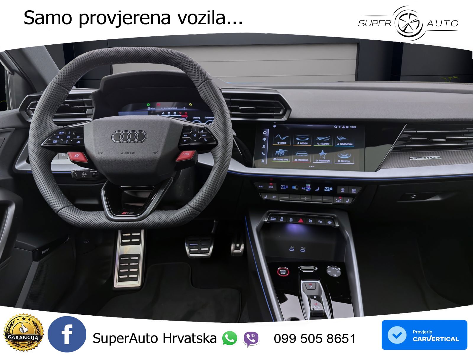 Audi RS3 Sedan 2.5 TFSI (400 KS) quattro S tronic LED+GR SJED+ACC