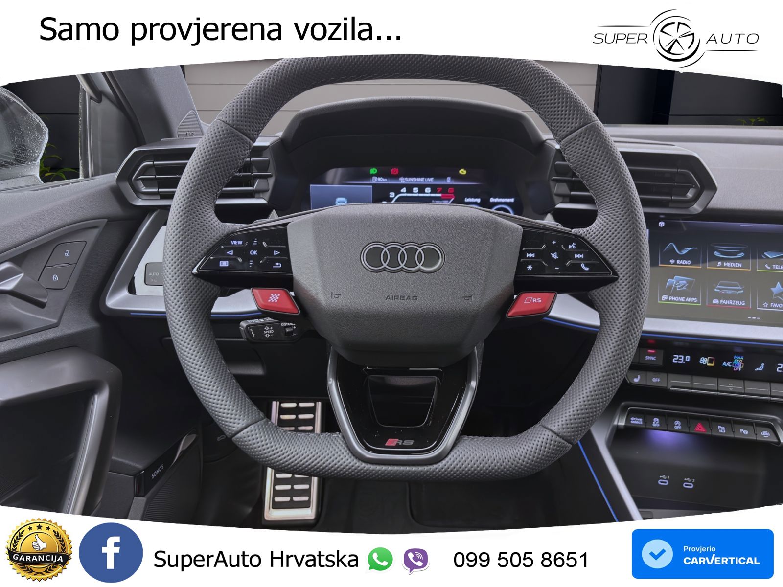 Audi RS3 Sedan 2.5 TFSI (400 KS) quattro S tronic LED+GR SJED+ACC