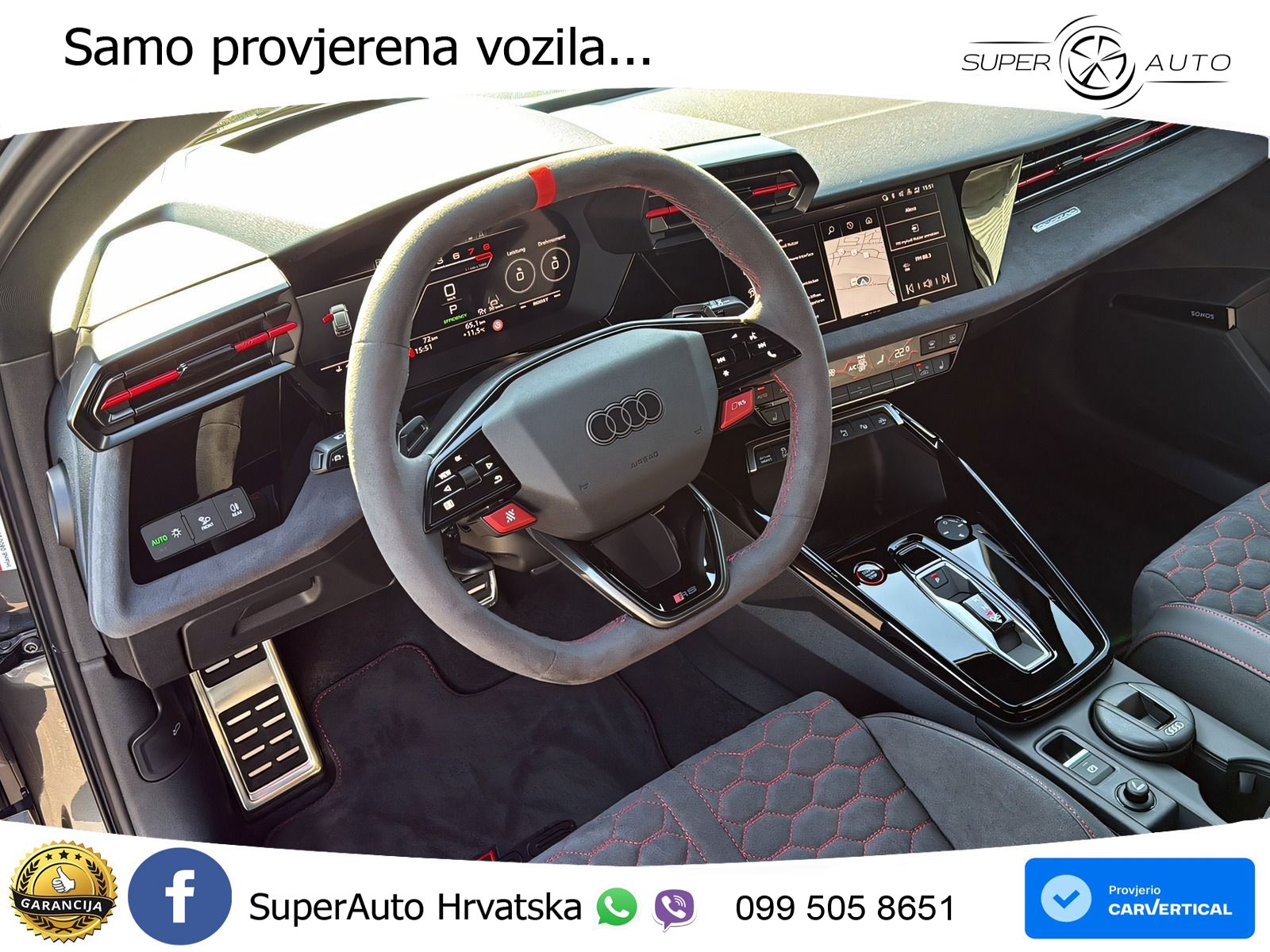 Audi RS3 Sedan 2.5 TFSI (400 KS) quattro S tronic LED+GR SJED+ACC