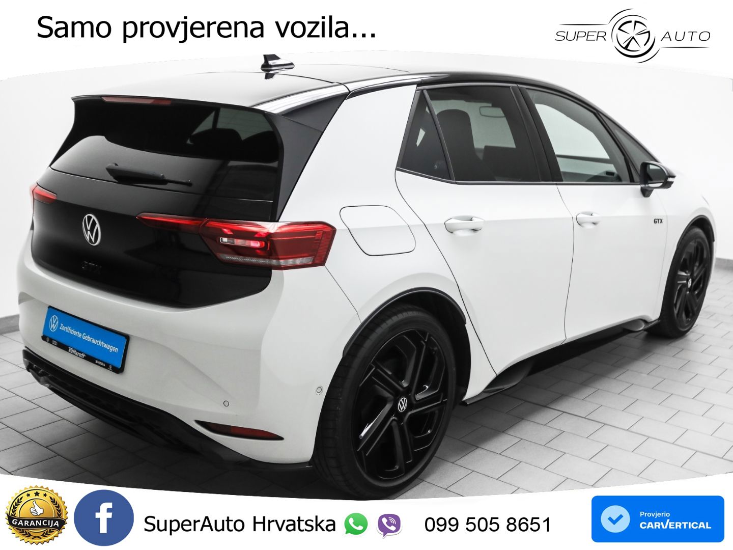 Volkswagen ID.3 GTX Performance 84 kWh (326 KS) LED+GR SJED+ACC
