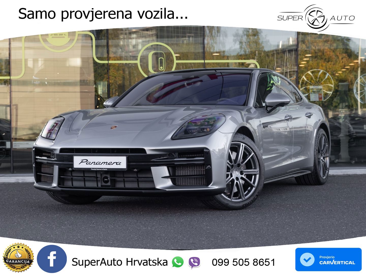 Porsche Panamera 4 2.9 V6 (470 KS) E-Hybrid PDK ZRAČNI+ACC+GR SJED+KAM+PANO