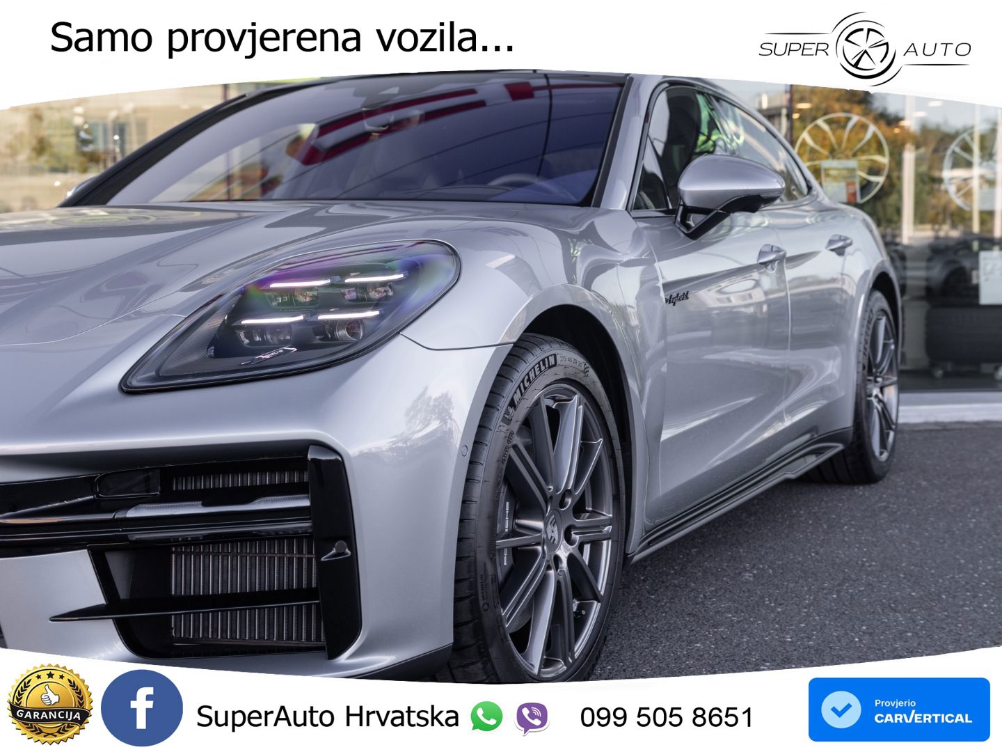 Porsche Panamera 4 2.9 V6 (470 KS) E-Hybrid PDK ZRAČNI+ACC+GR SJED+KAM+PANO