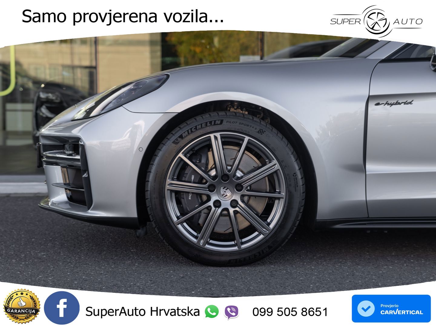 Porsche Panamera 4 2.9 V6 (470 KS) E-Hybrid PDK ZRAČNI+ACC+GR SJED+KAM+PANO