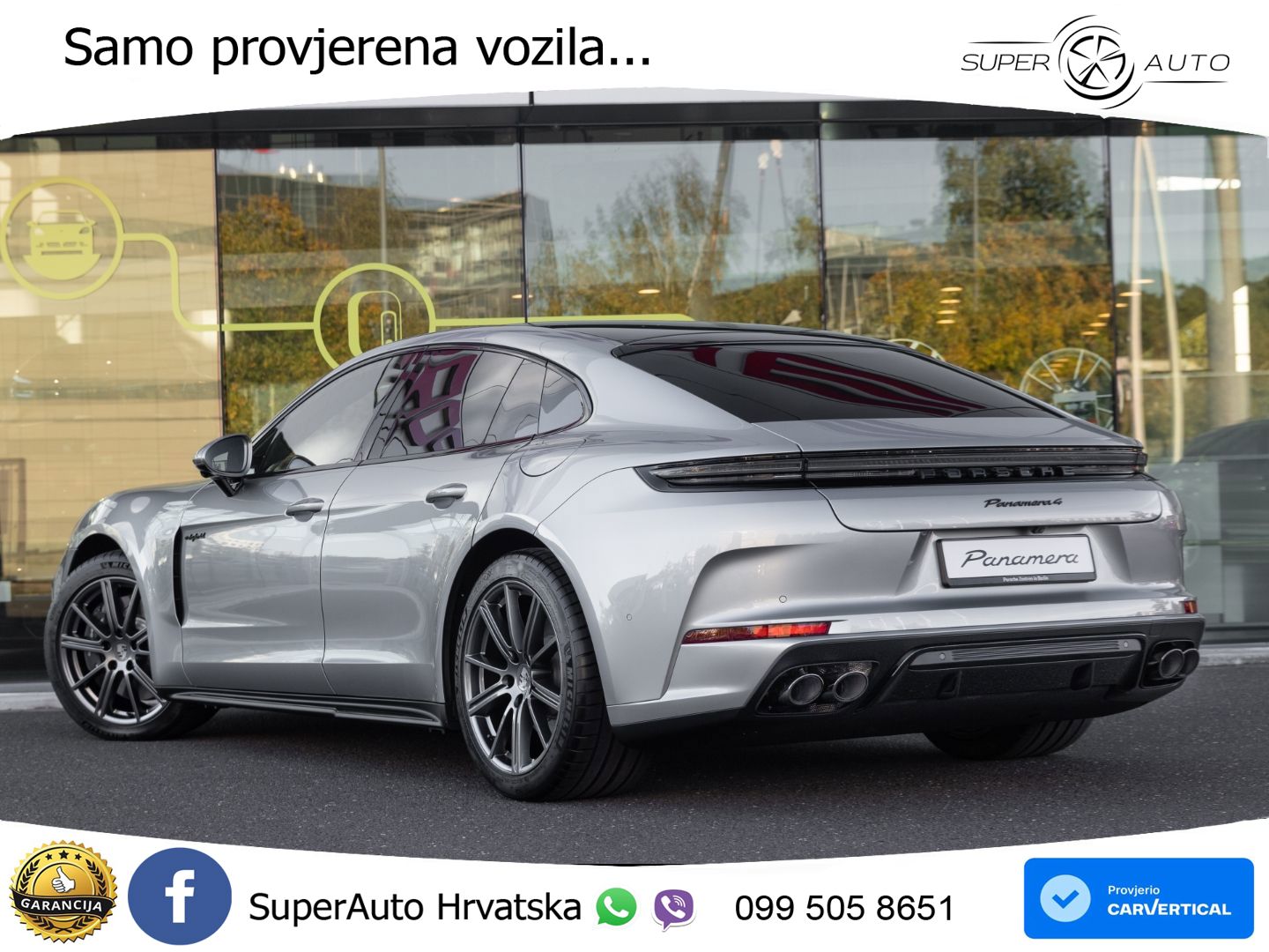 Porsche Panamera 4 2.9 V6 (470 KS) E-Hybrid PDK ZRAČNI+ACC+GR SJED+KAM+PANO