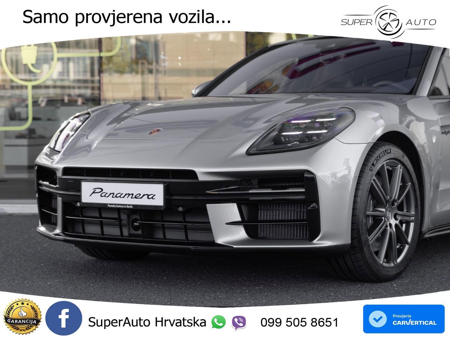Porsche Panamera 4 2.9 V6 (470 KS) E-Hybrid PDK ZRAČNI+ACC+GR SJED+KAM+PANO