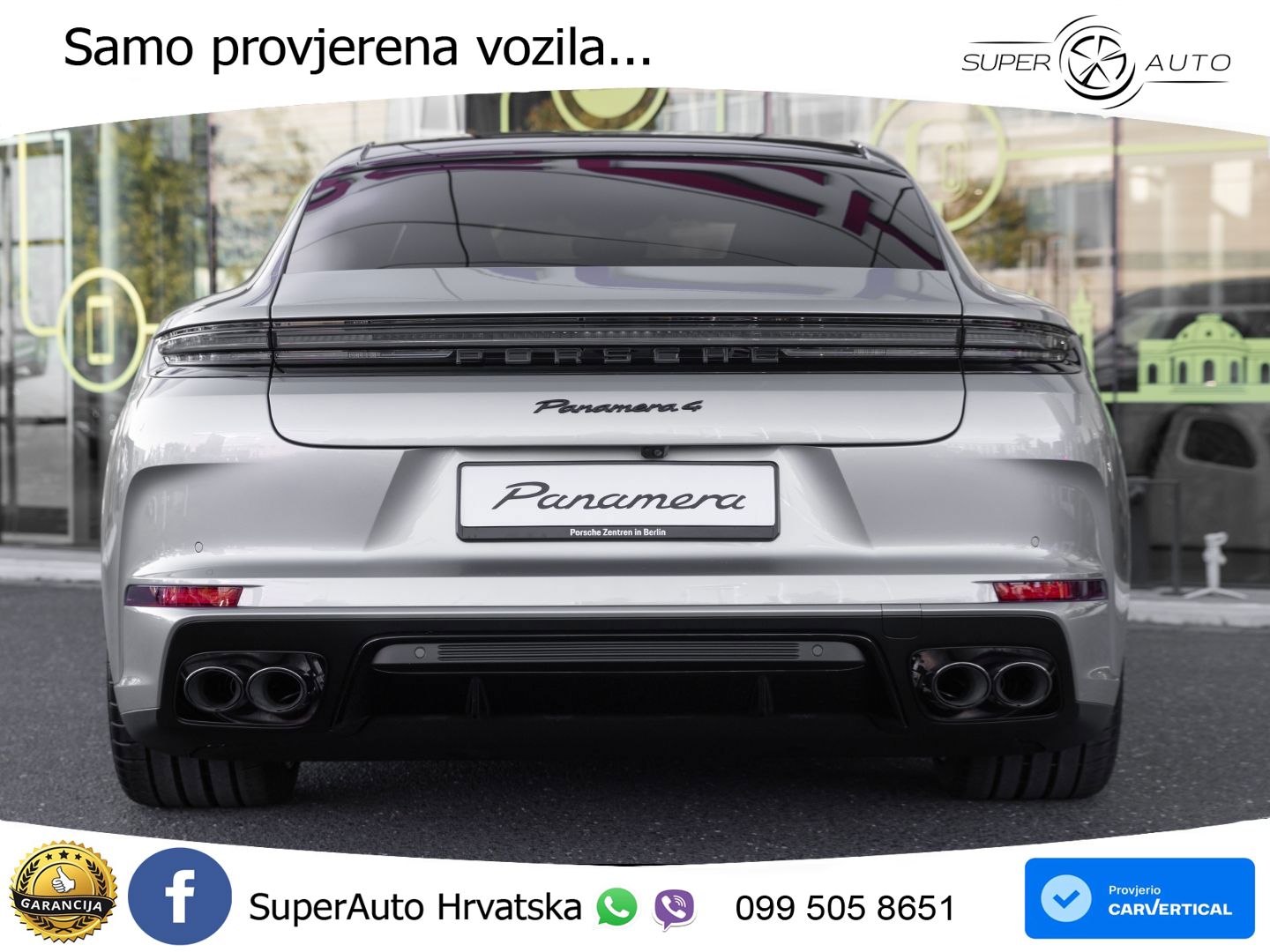 Porsche Panamera 4 2.9 V6 (470 KS) E-Hybrid PDK ZRAČNI+ACC+GR SJED+KAM+PANO