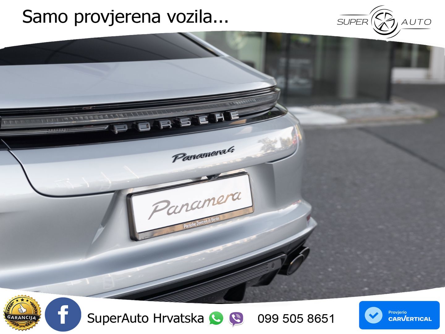Porsche Panamera 4 2.9 V6 (470 KS) E-Hybrid PDK ZRAČNI+ACC+GR SJED+KAM+PANO
