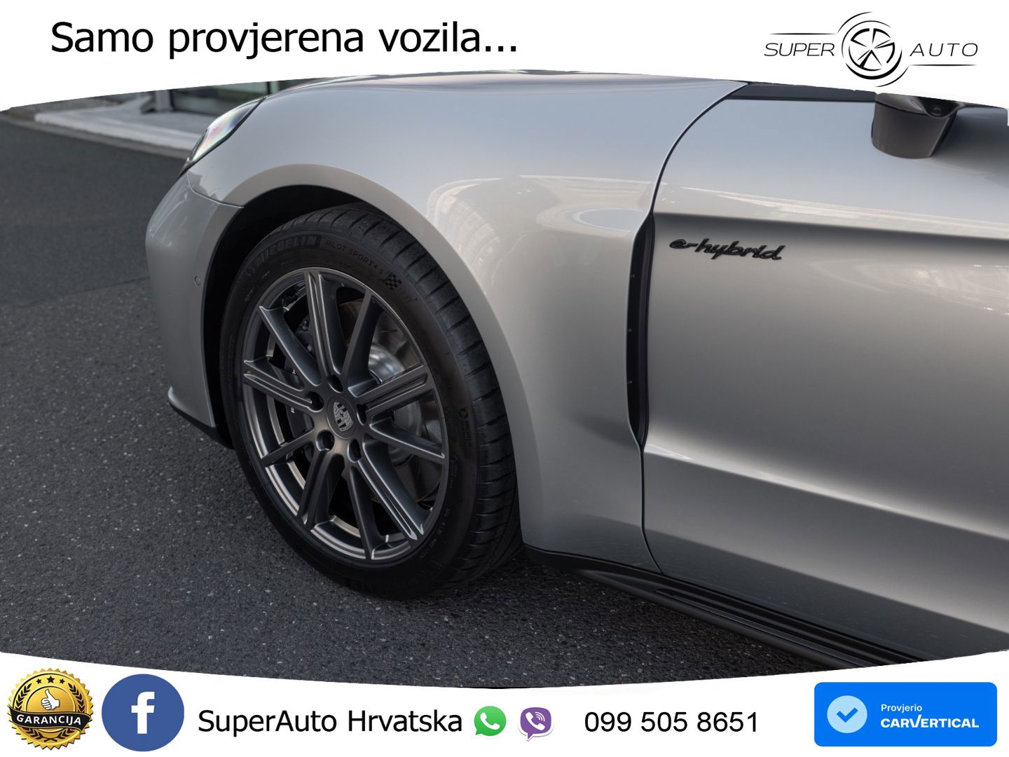 Porsche Panamera 4 2.9 V6 (470 KS) E-Hybrid PDK ZRAČNI+ACC+GR SJED+KAM+PANO