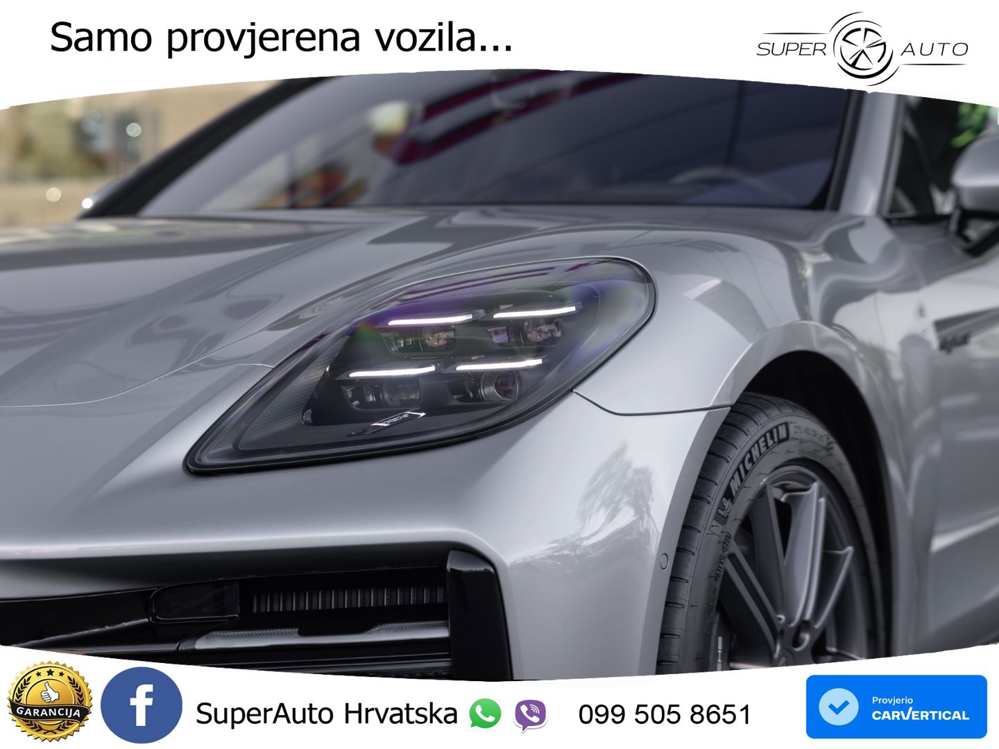 Porsche Panamera 4 2.9 V6 (470 KS) E-Hybrid PDK ZRAČNI+ACC+GR SJED+KAM+PANO
