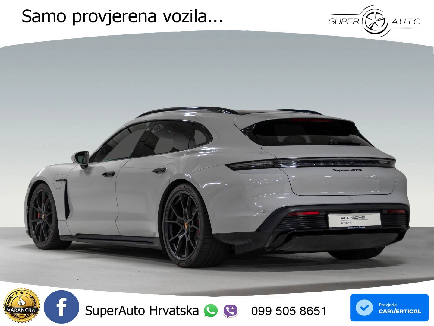 Porsche Taycan Sport Turismo GTS Performance Plus 93.4 kWh (598 KS)
