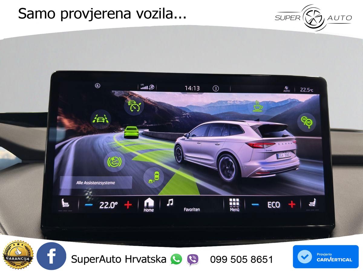 Škoda Enyaq iV 80x 82 kWh (265 KS) AWD SportLine LED+GR SJED+ACC