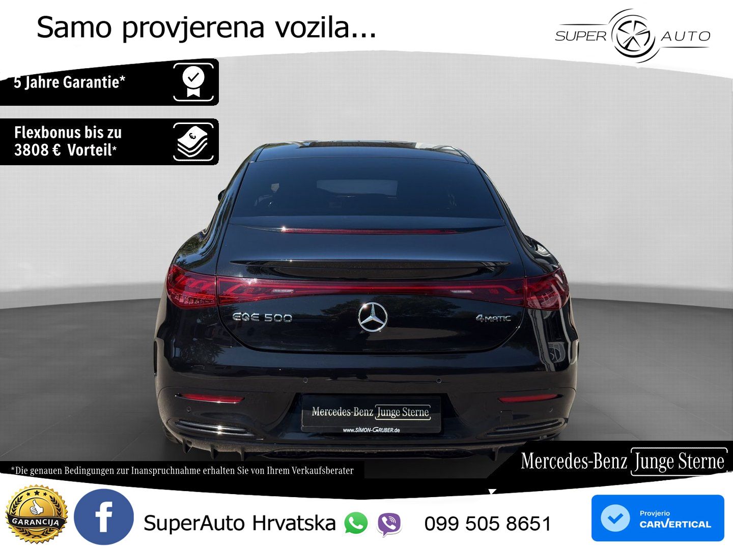 Mercedes EQE 500 100 kWh (408 KS) 4MATIC AMG ACC+HEAD+GR SJED+360+PANO