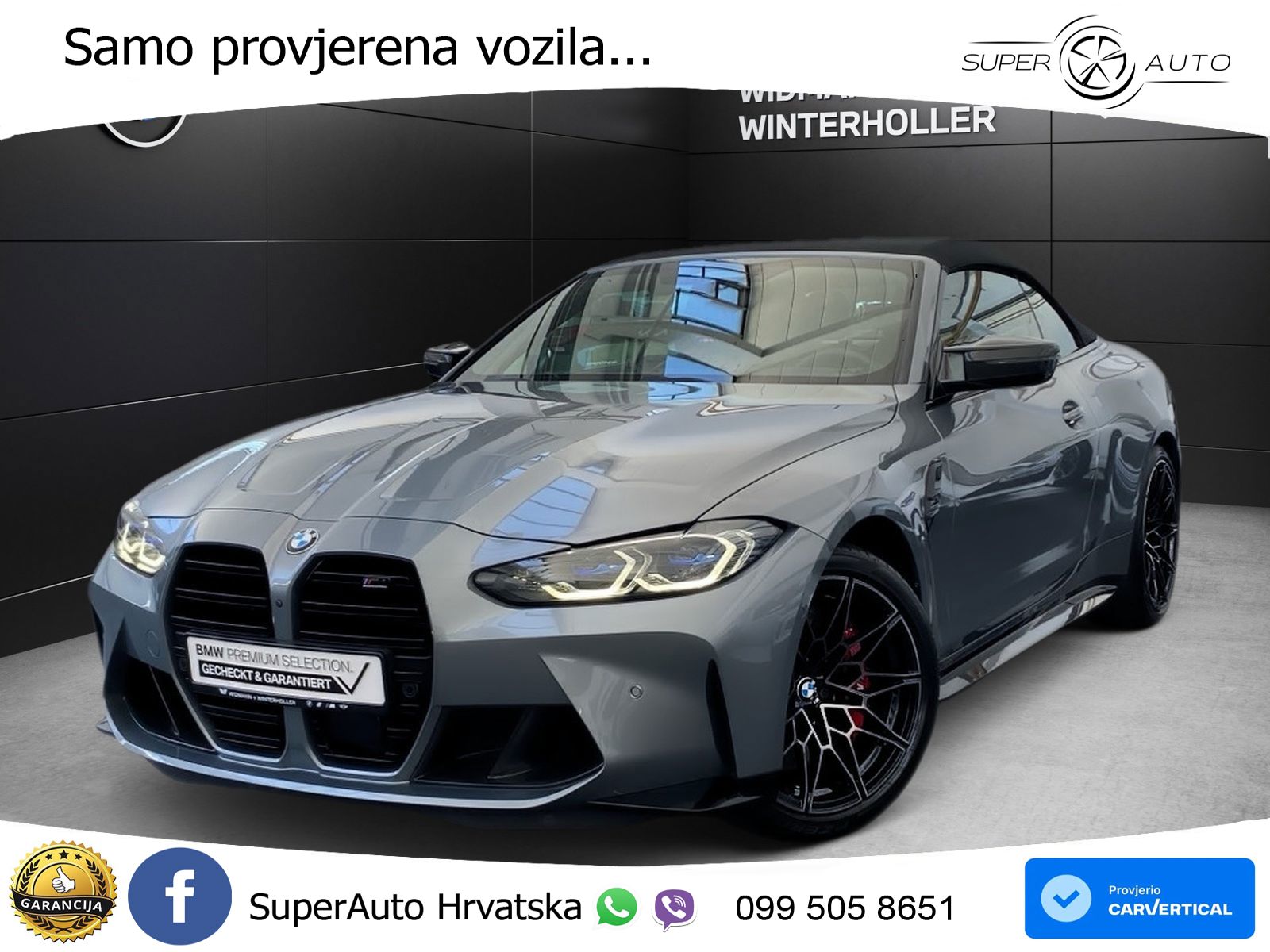 BMW M4 Convertible Competition 3.0 (510 KS) xDrive Steptronic LED+GR SJED+ACC