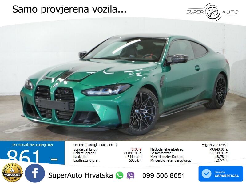 BMW M4 Competition 3.0 (510 KS) Steptronic