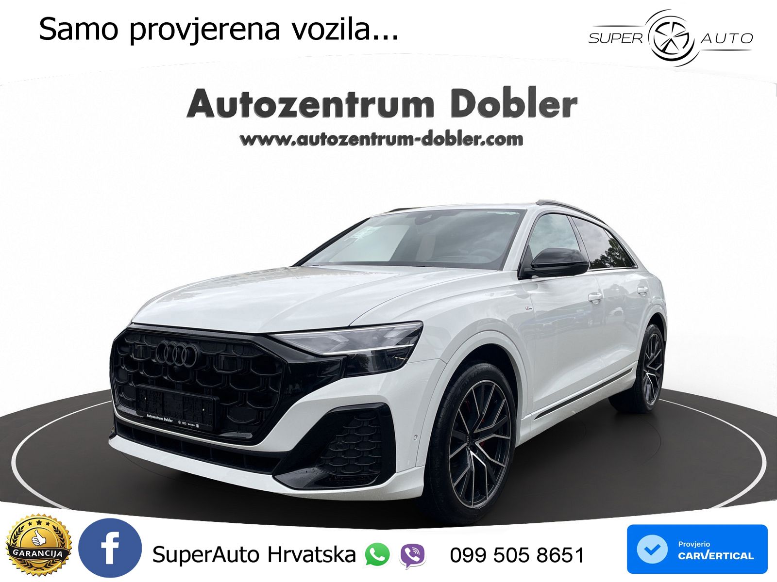 Audi Q8 50 TDI V6 (286 KS) quattro Tiptronic S line LED+GR SJED+ACC