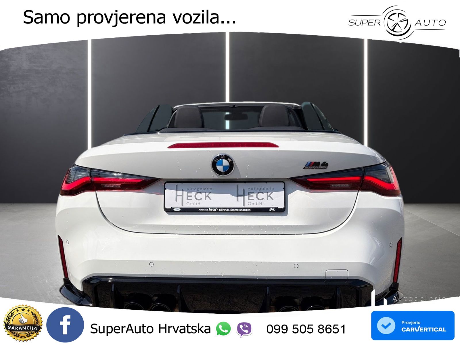 BMW M4 Convertible Competition 3.0 (510 KS) xDrive Steptronic LED+GR SJED+ACC