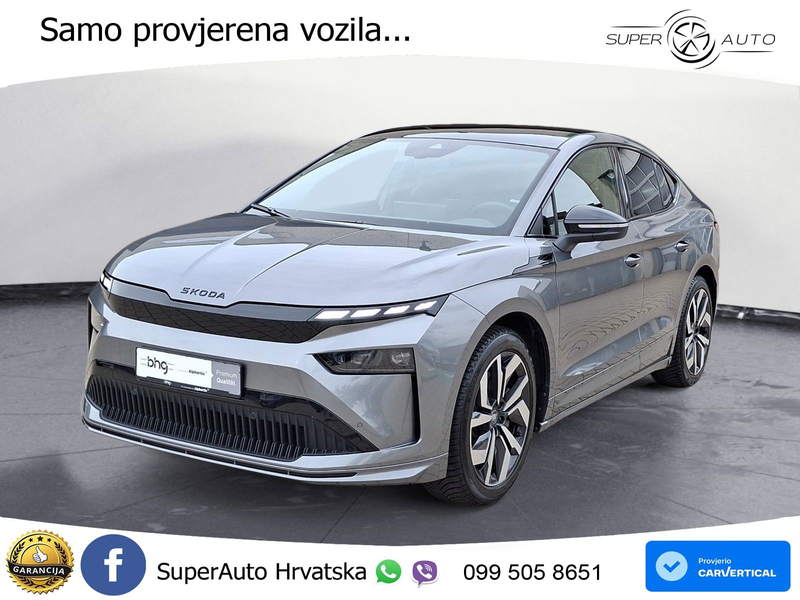 Škoda Enyaq Coupe iV 85 82 kWh (286 KS) SportLine LED+GR SJED+ACC