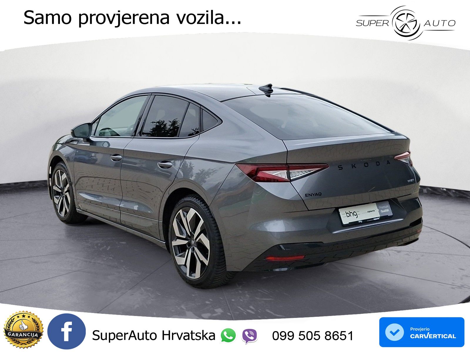 Škoda Enyaq Coupe iV 85 82 kWh (286 KS) SportLine LED+GR SJED+ACC
