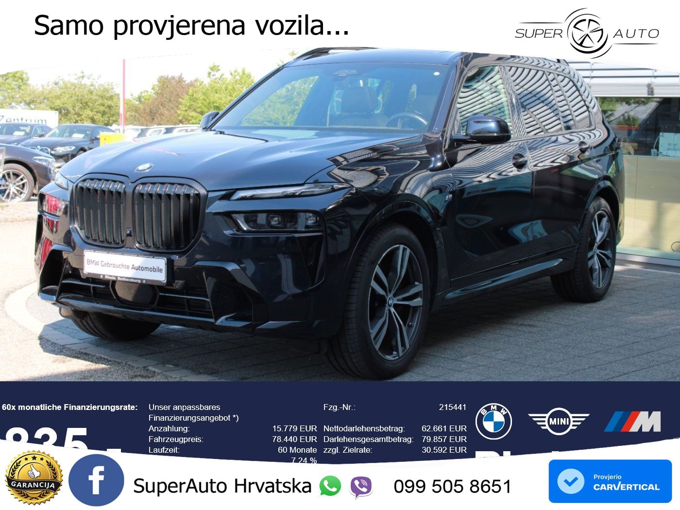 BMW X7 40d (352 KS) xDrive Steptronic M Sport LED+GR SJED+ACC