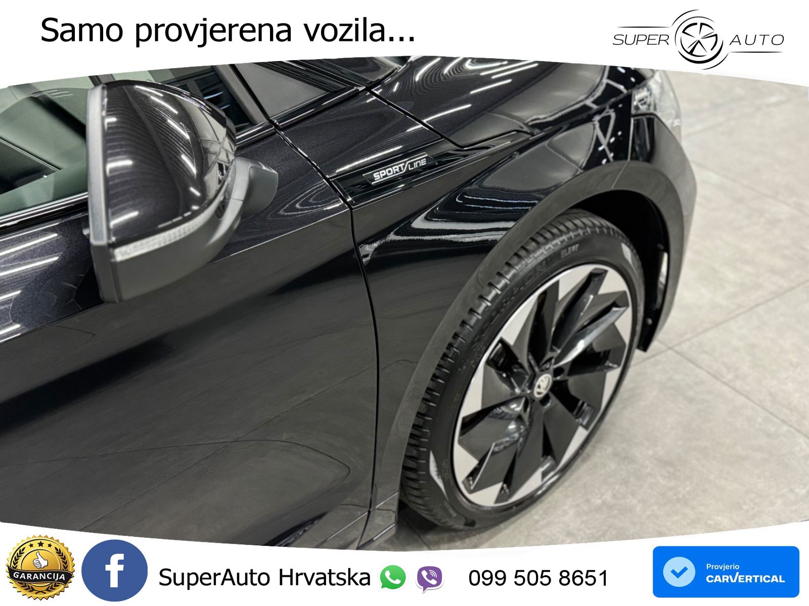 Škoda Enyaq iV 80 82 kWh (204 KS) SportLine LED+GR SJED+ACC