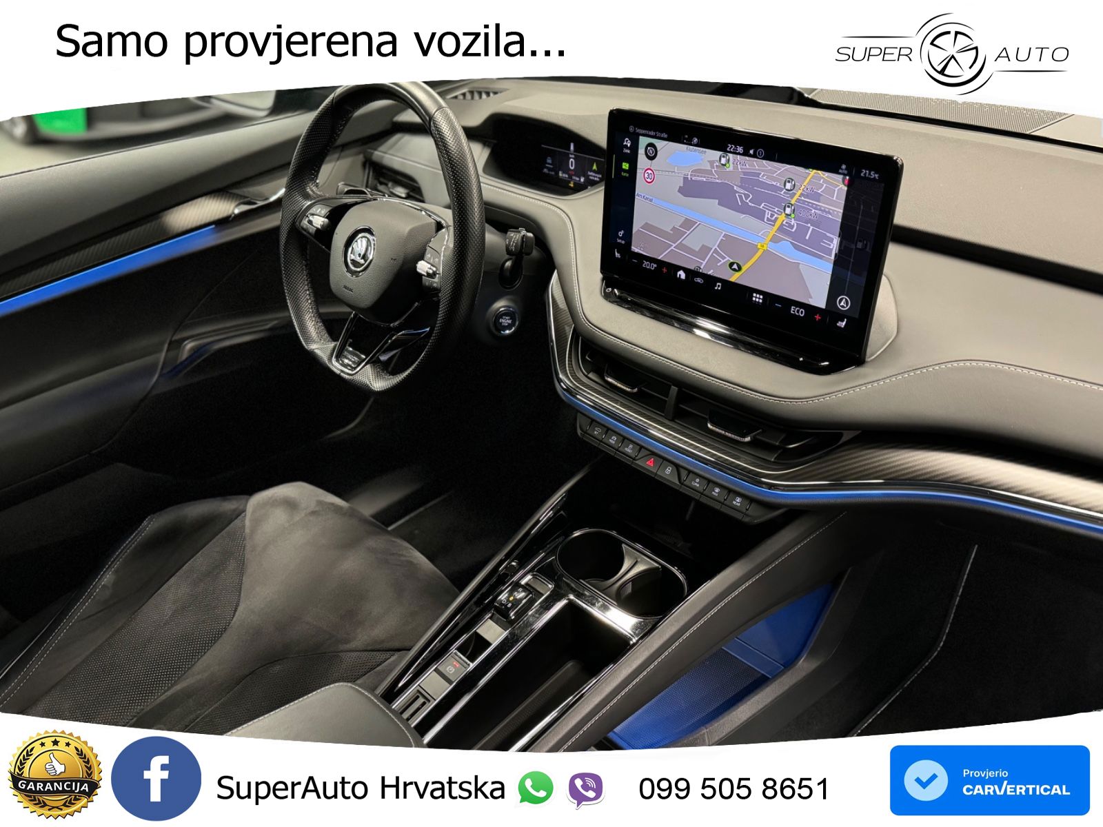 Škoda Enyaq iV 80 82 kWh (204 KS) SportLine LED+GR SJED+ACC