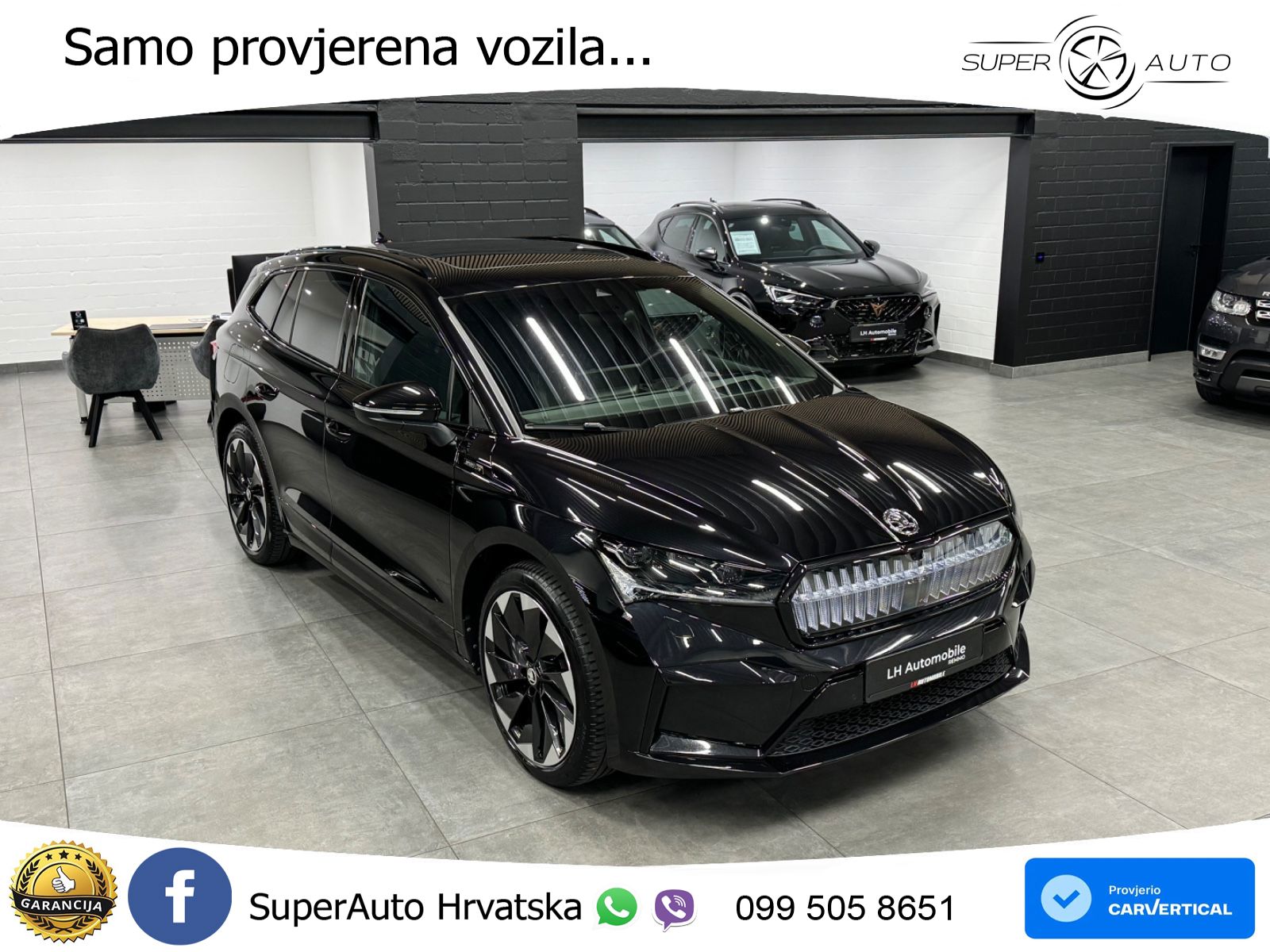 Škoda Enyaq iV 80 82 kWh (204 KS) SportLine LED+GR SJED+ACC