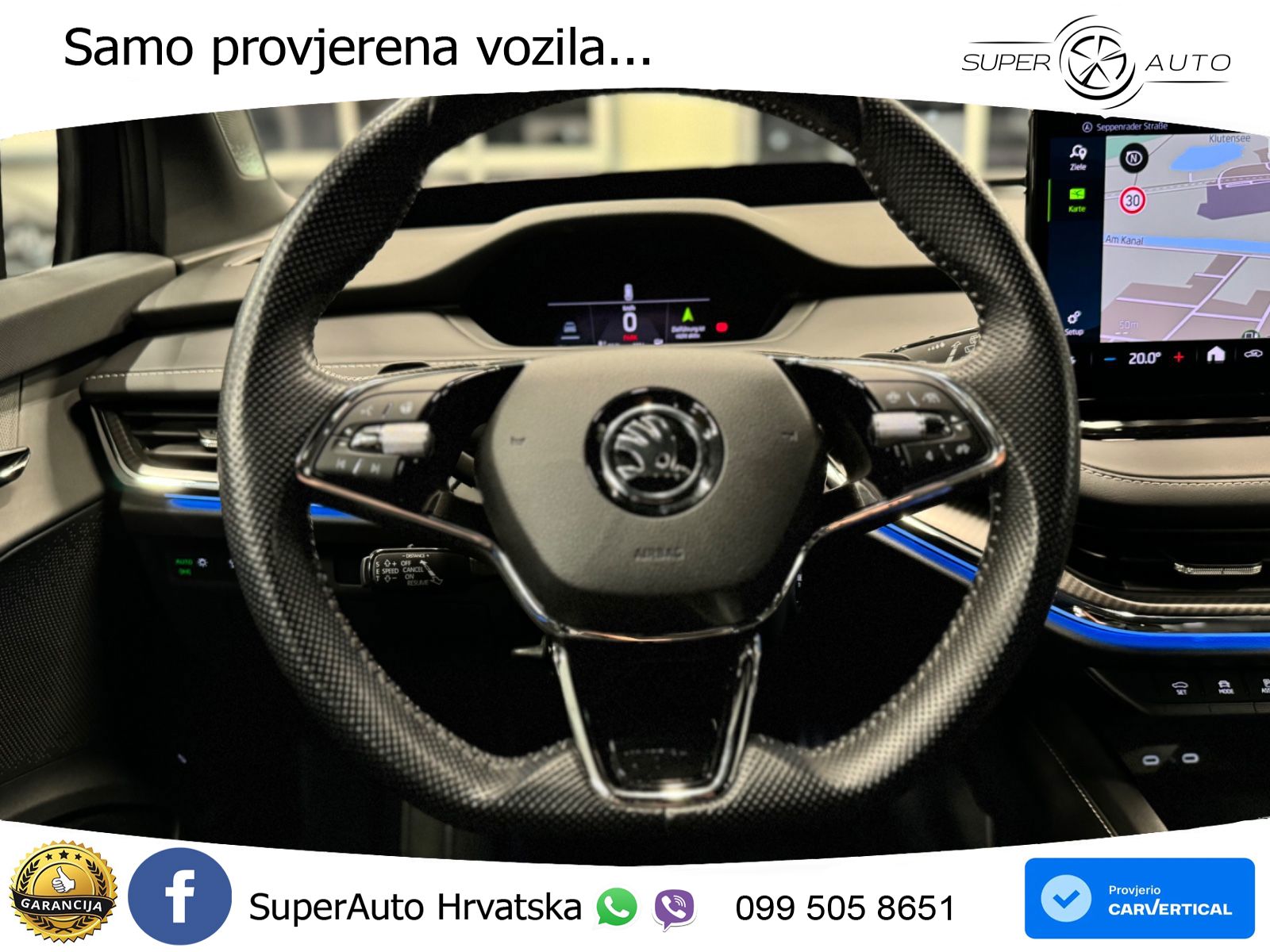 Škoda Enyaq iV 80 82 kWh (204 KS) SportLine LED+GR SJED+ACC