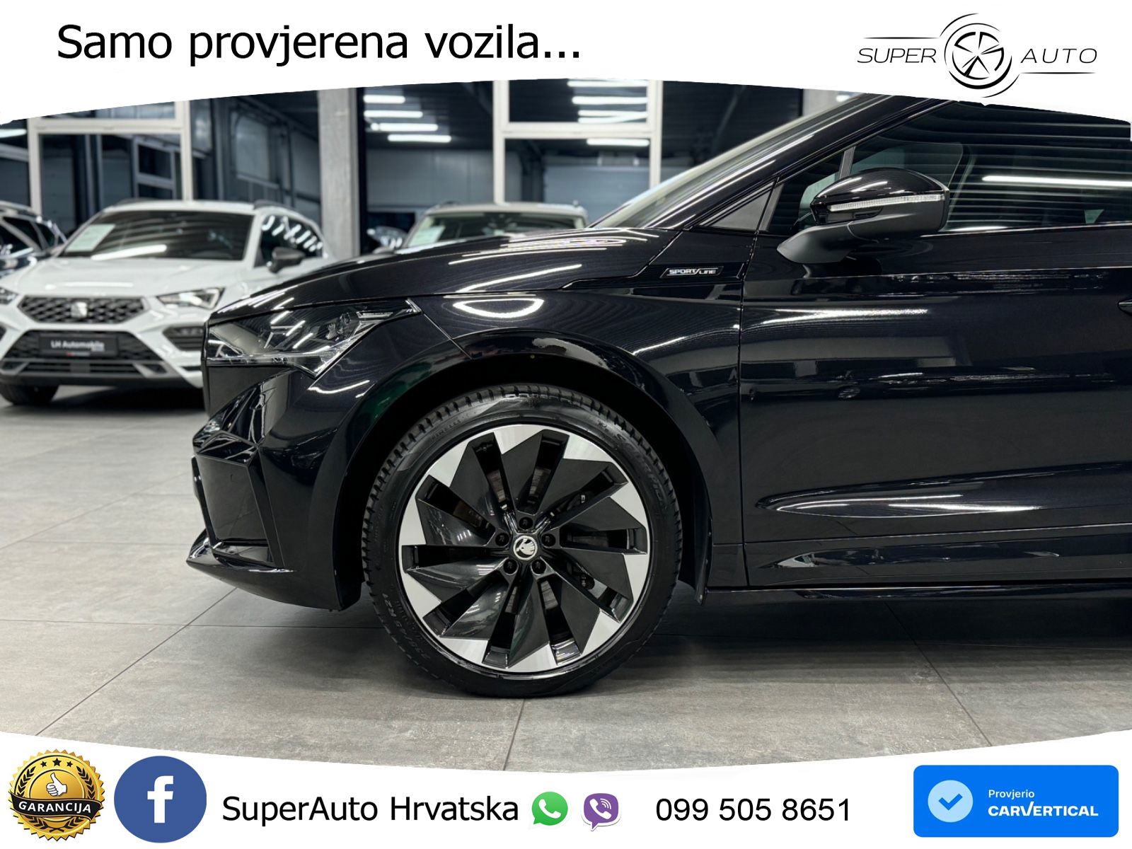Škoda Enyaq iV 80 82 kWh (204 KS) SportLine LED+GR SJED+ACC
