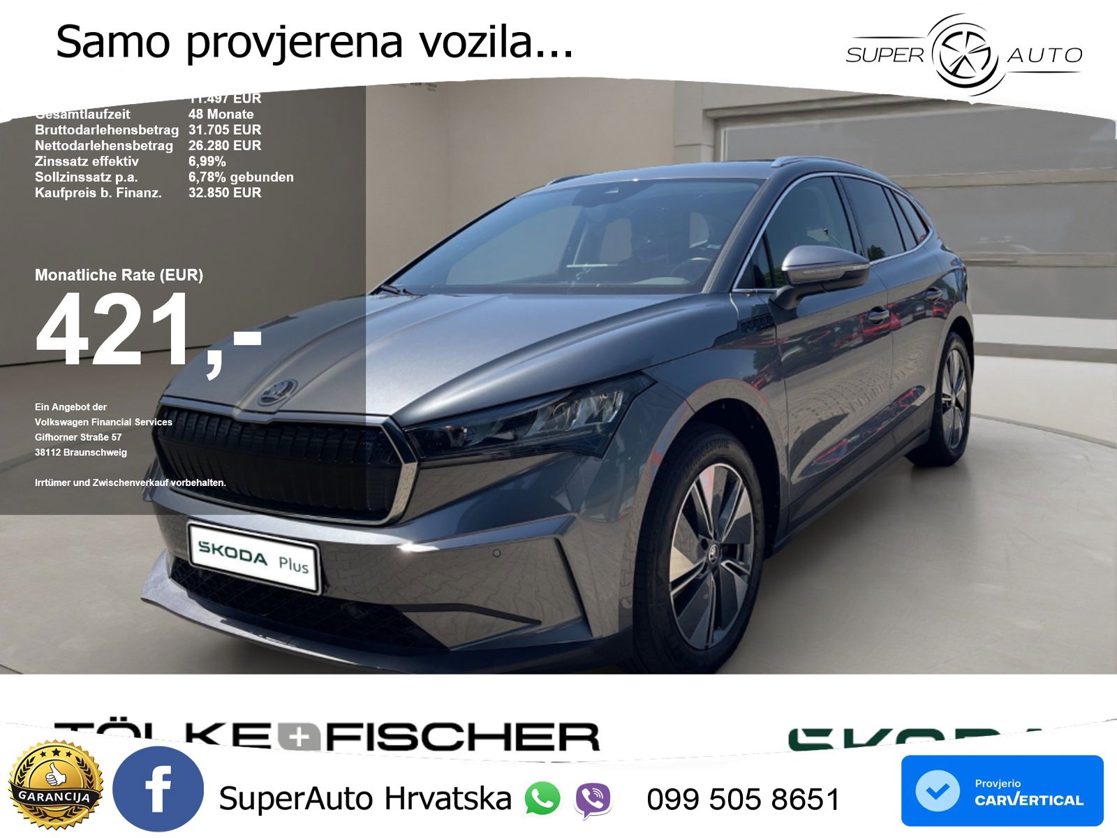 Škoda Enyaq iV 80 82 kWh (204 KS)