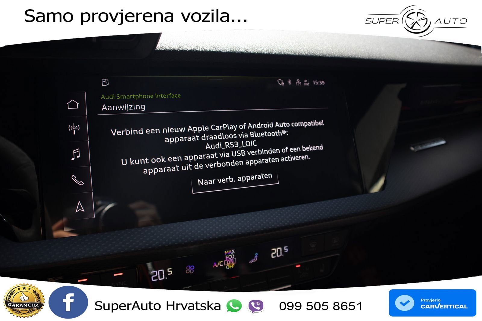 Audi RS3 Sportback 2.5 TFSI (400 KS) quattro S tronic
