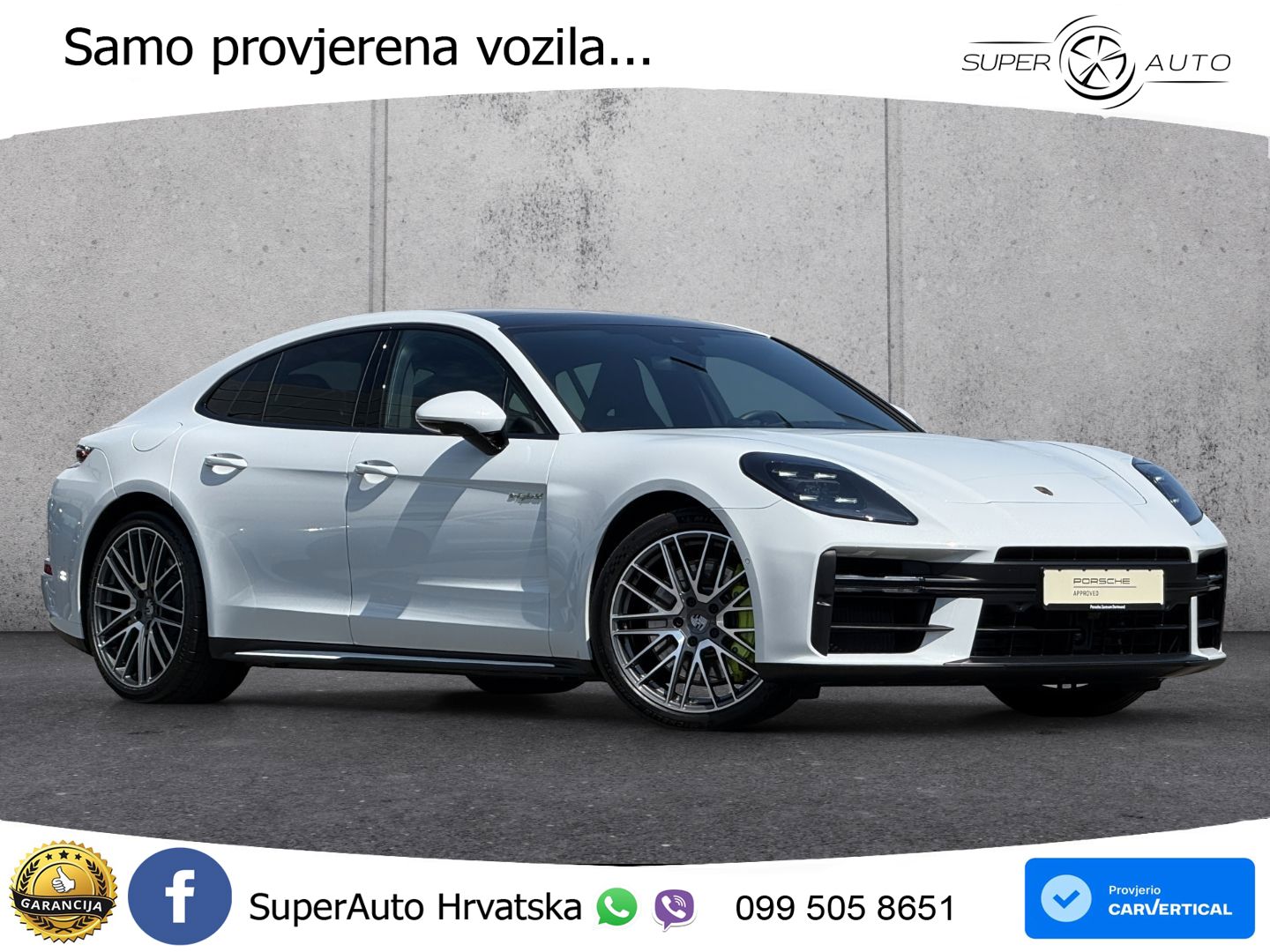 Porsche Panamera 4 2.9 V6 (470 KS) E-Hybrid PDK ACC+HEAD+4xGR SJED+360+PANO