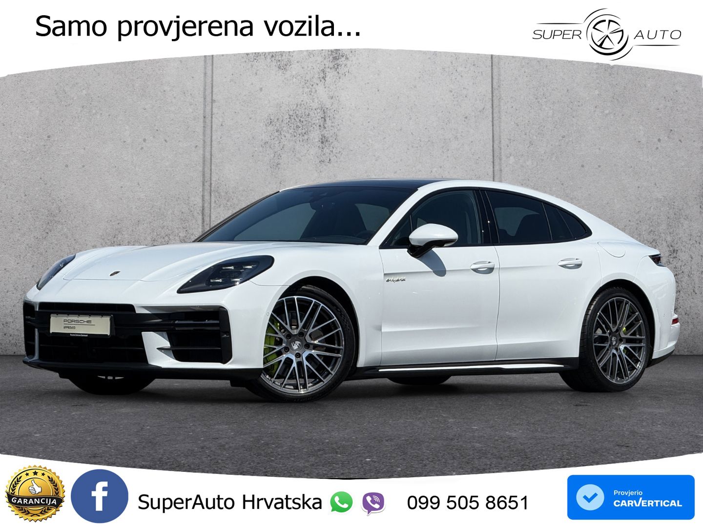 Porsche Panamera 4 2.9 V6 (470 KS) E-Hybrid PDK ACC+HEAD+4xGR SJED+360+PANO