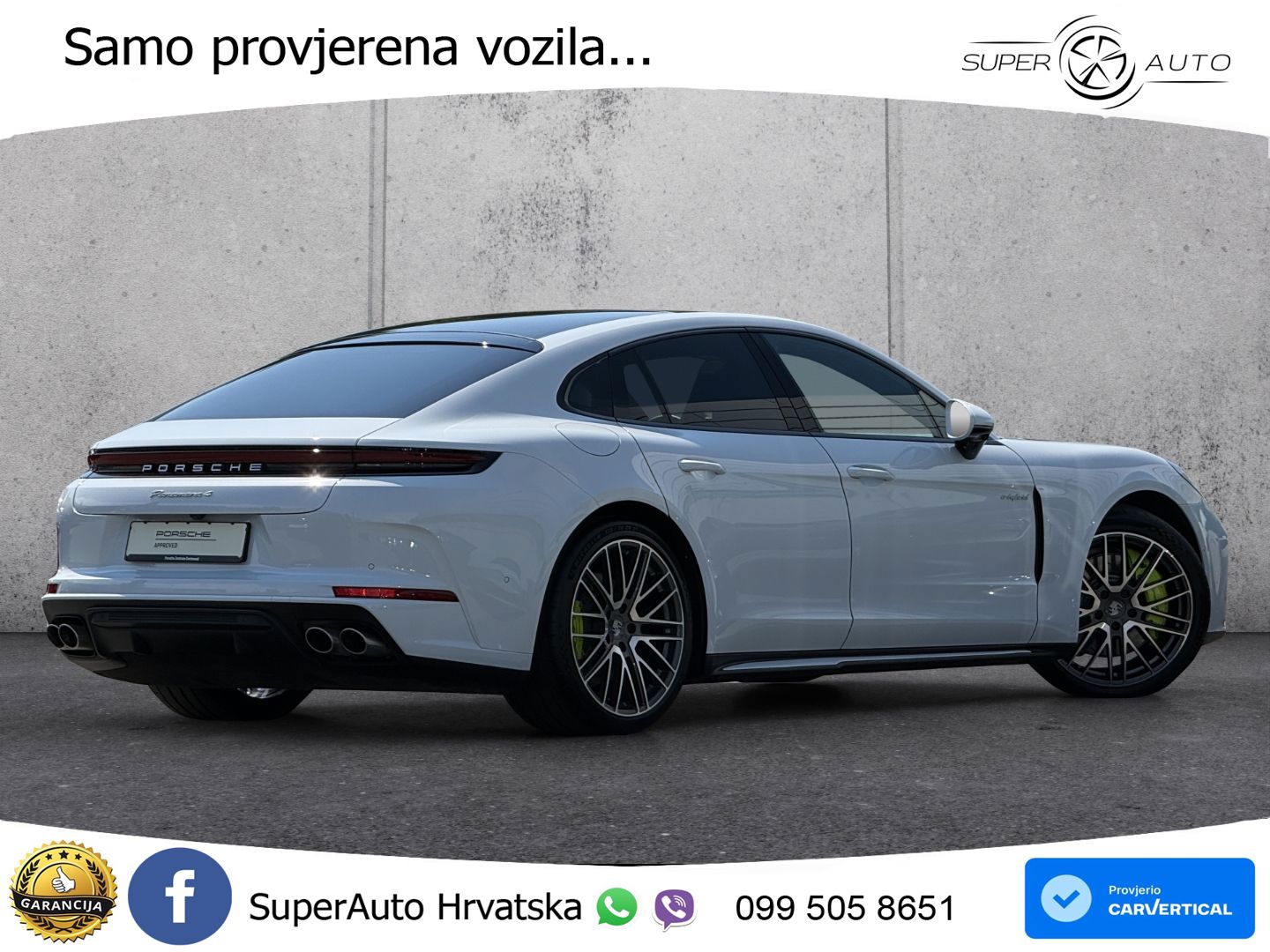 Porsche Panamera 4 2.9 V6 (470 KS) E-Hybrid PDK ACC+HEAD+4xGR SJED+360+PANO