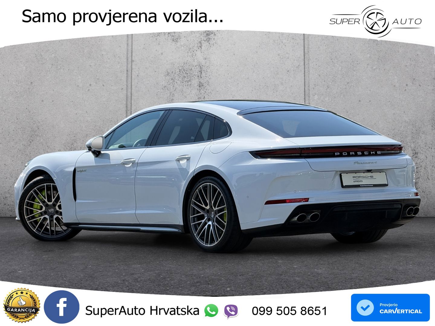 Porsche Panamera 4 2.9 V6 (470 KS) E-Hybrid PDK ACC+HEAD+4xGR SJED+360+PANO