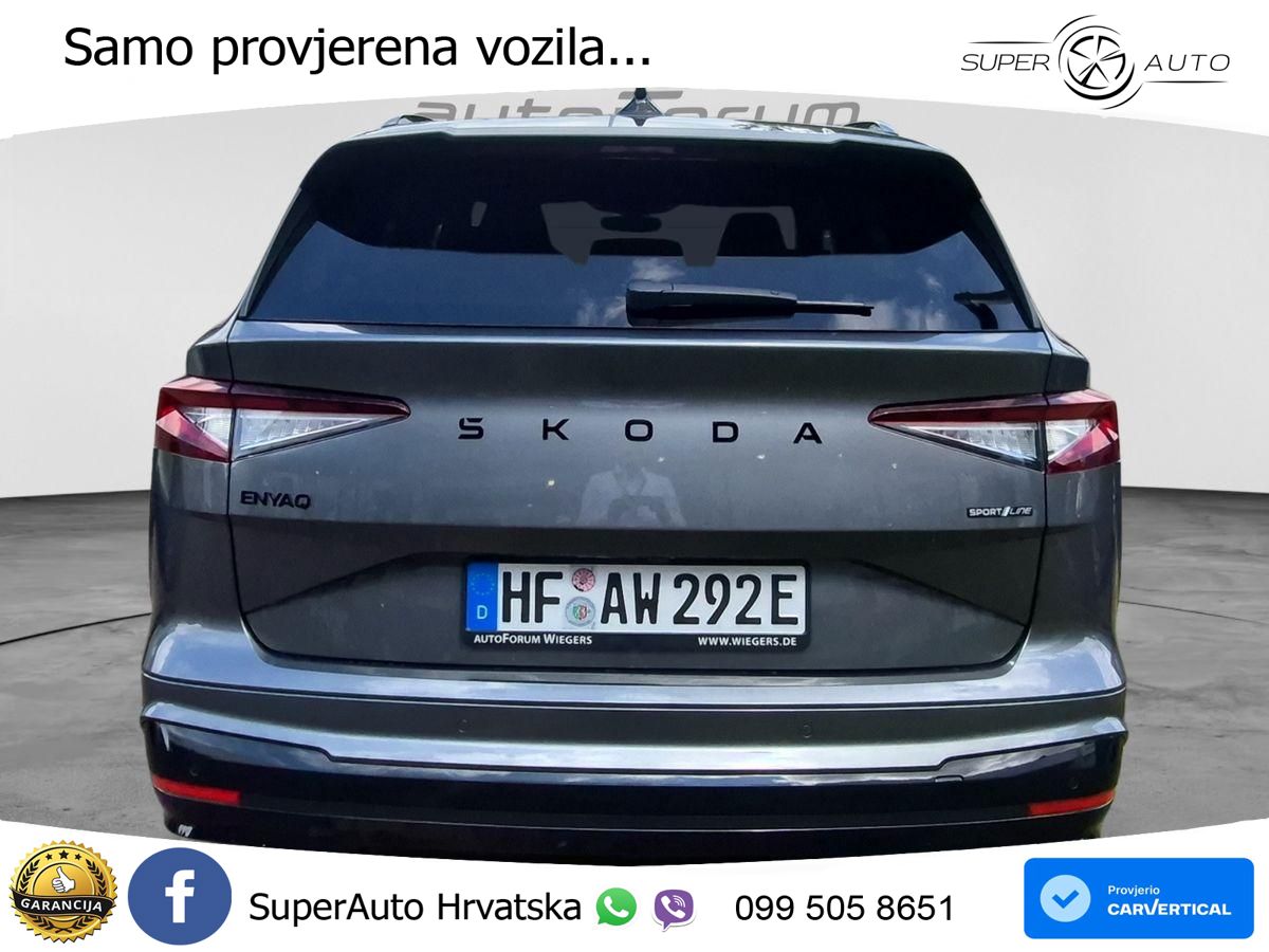 Škoda Enyaq iV 85 82 kWh (286 KS) SportLine LED+GR SJED+ACC