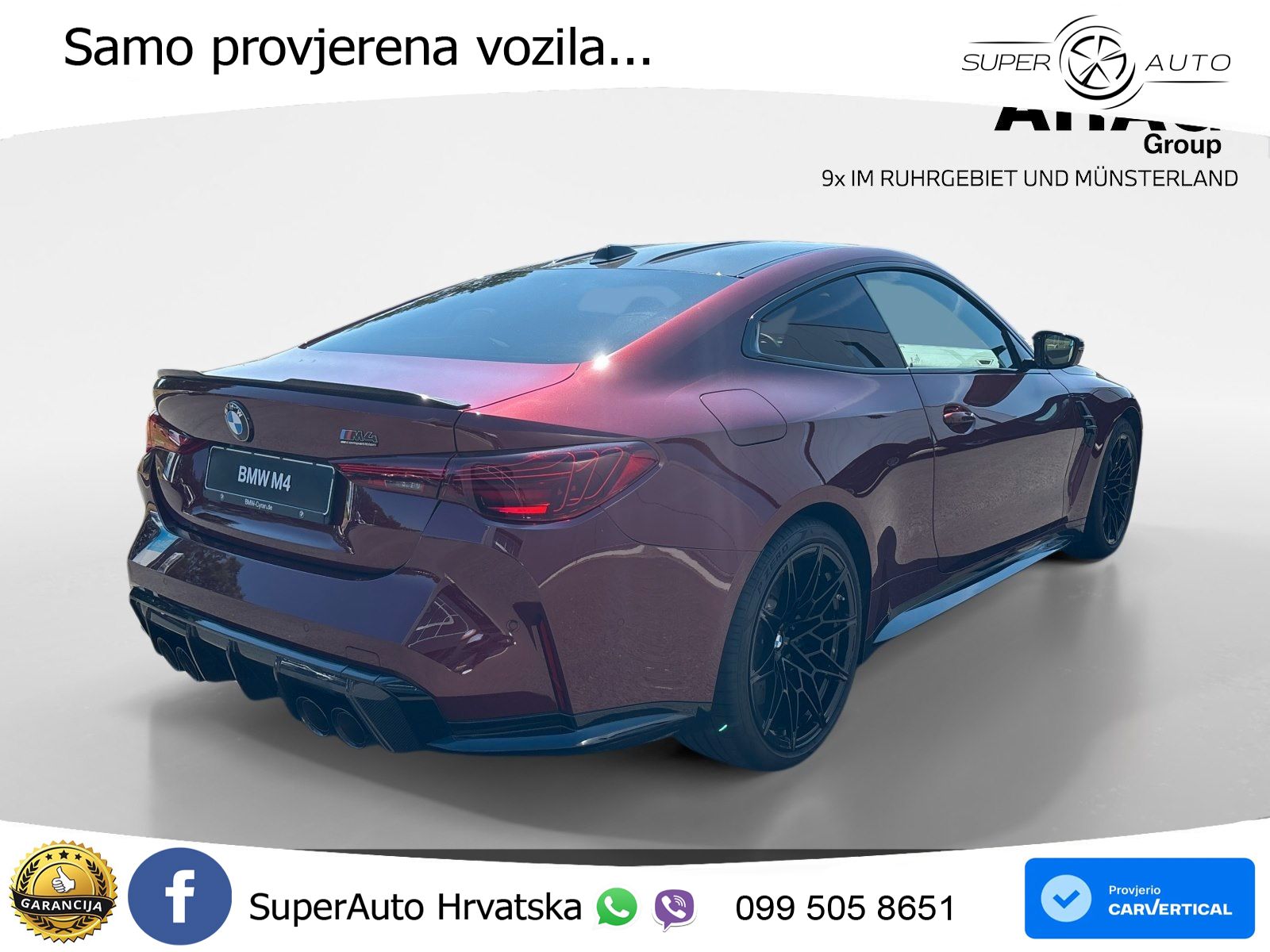 BMW M4 Competition 3.0 (530 KS) xDrive Steptronic LED+GR SJED+ACC