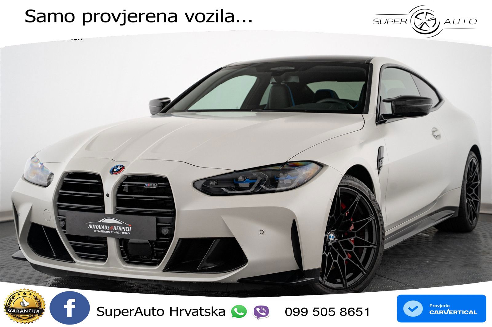 BMW M4 Competition 3.0 (510 KS) Steptronic LED+GR SJED+ACC